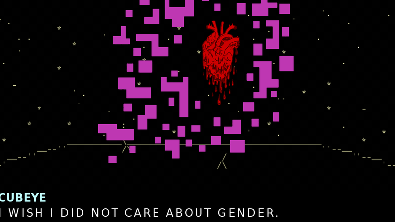 Illustration for article titled A Screaming Eye-Cube Helped Me Learn About Gender